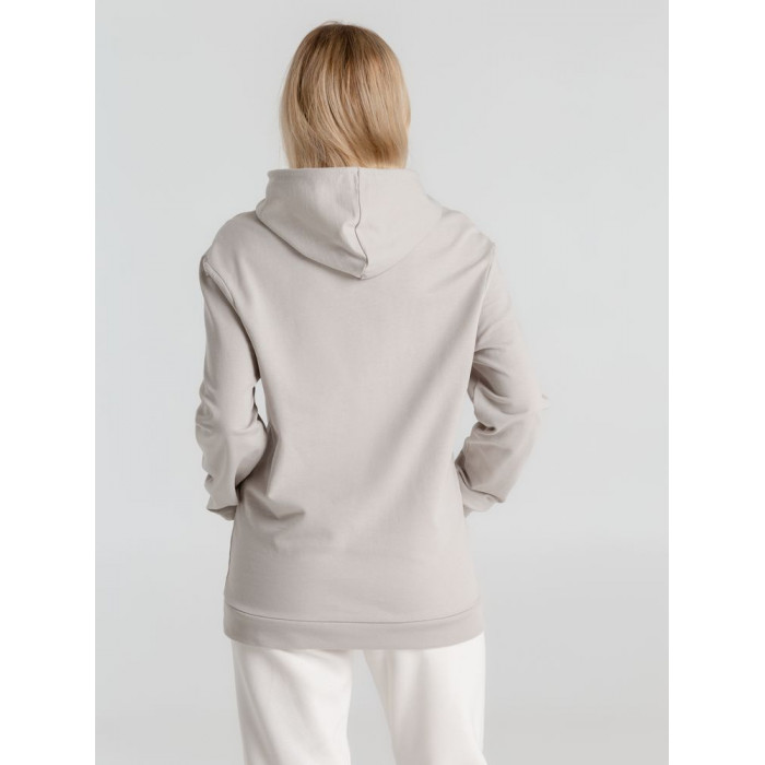 Толстовка с капюшоном унисекс Hoodie, дымчато-серая, размер XXL