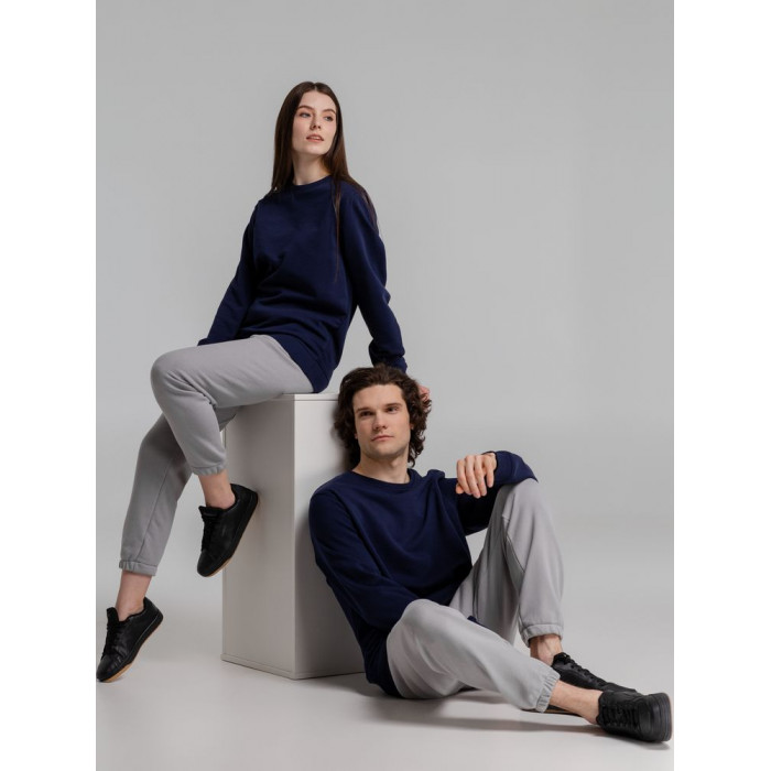 Свитшот унисекс BNC Inspire (Organic), темно-синий, размер 3XL