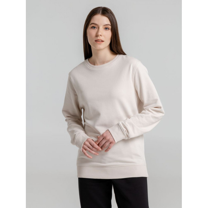 Свитшот унисекс BNC Inspire (Organic), молочно-белый, размер 3XL