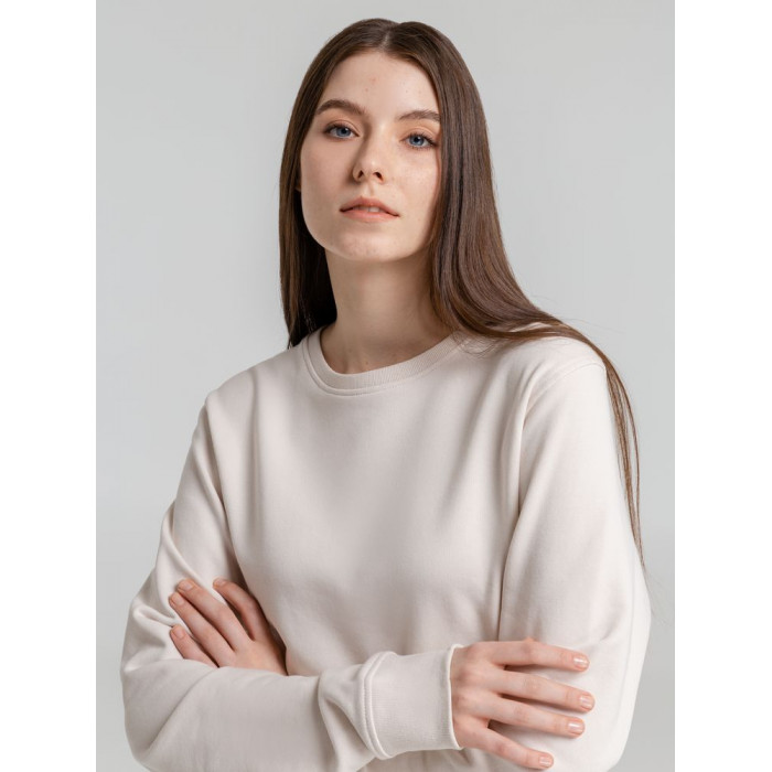 Свитшот унисекс BNC Inspire (Organic), молочно-белый, размер 3XL