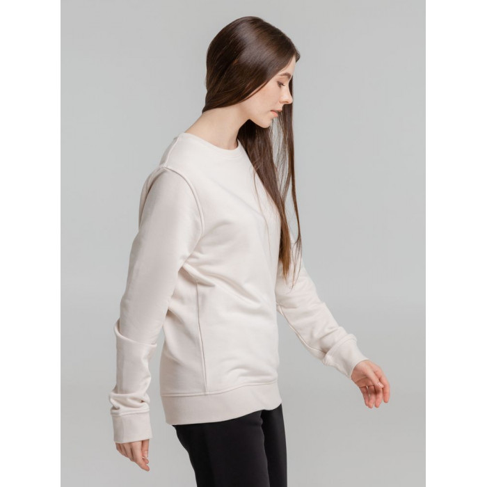 Свитшот унисекс BNC Inspire (Organic), молочно-белый, размер 3XL