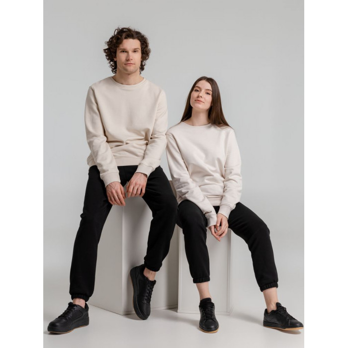 Свитшот унисекс BNC Inspire (Organic), молочно-белый, размер 3XL