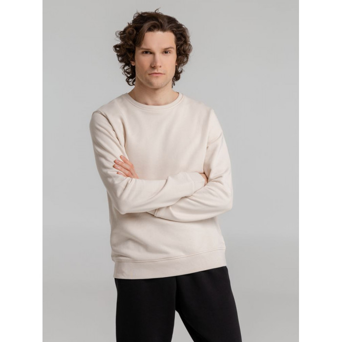 Свитшот унисекс BNC Inspire (Organic), молочно-белый, размер 3XL