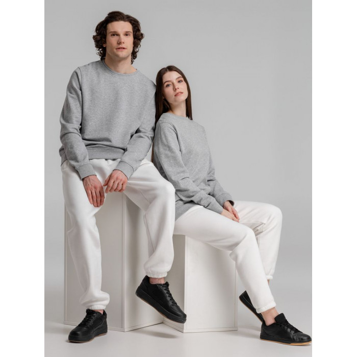 Свитшот унисекс BNC Inspire (Organic), серый меланж, размер XXL