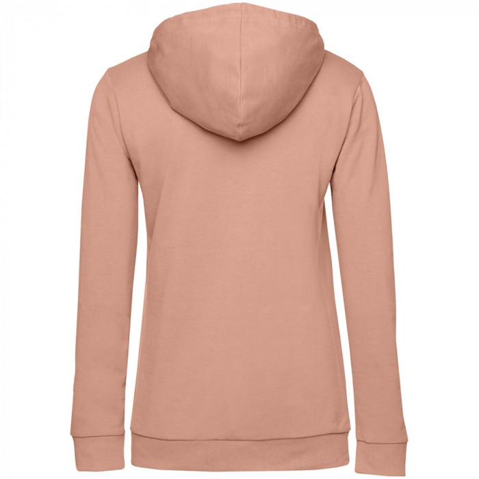 Толстовка с капюшоном женская Hoodie, бежевая (nude), размер XXL