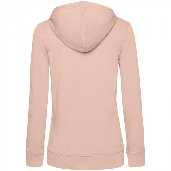Толстовка на молнии с капюшоном женская BNC Inspire (Organic), розовая, размер XS